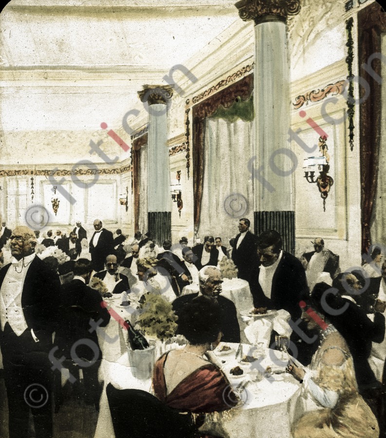 Gesellschaftszene --- society sceneSalon der RMS Titanic | Salon of the RMS Titanic  - Foto simon-titanic-196-027-fb.jpg | foticon.de - Bilddatenbank für Motive aus Geschichte und Kultur